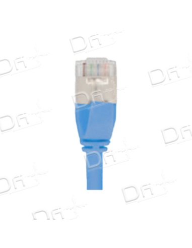 Cordon RJ45 SLIM LSZH CAT 6A 500 Mhz S/FTP Bleu - CS6ASFTPB - dfiplus