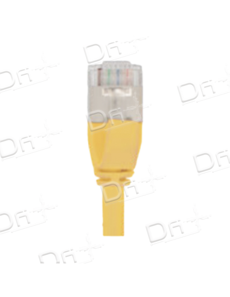 Cordon RJ45 SLIM LSZH CAT 6A 500 Mhz S/FTP Jaune - CS6ASFTPJ - dfiplus Cordon RJ45 SLIM LSZH CAT 6A 500 Mhz S/FTP Jaune - CS6ASFTPJ - dfiplus