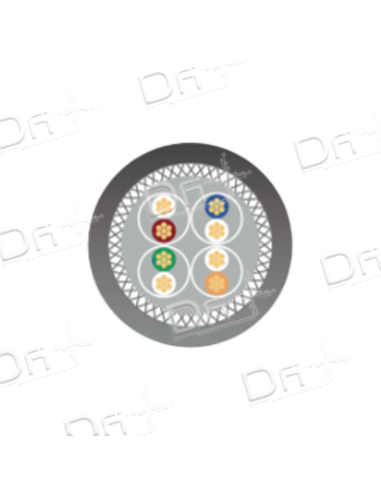 Cordon RJ45 SLIM LSZH CAT 6A 500 Mhz S/FTP Jaune - CS6ASFTPJ - dfiplus