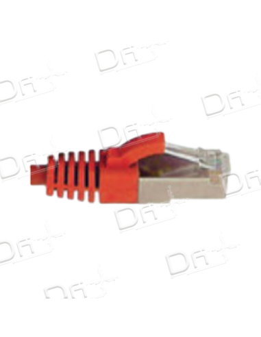 Frette 12 RJ45 CAT 6A S-FTP rouge 2m - FP2R12C6A - dfiplus