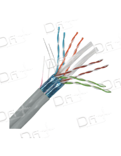 Câble 2x4 LSZH CAT 6 250 Mhz F/UTP Gris 500m - C624FUTP500 - dfiplus