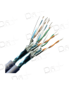 Câble 2x4 LSZH CAT 6A 500 Mhz F/FTP Gris 500m - C624AFFTP500 - dfiplus