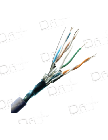 Câble LSZH CAT 6A 500 Mhz F/FTP Gris 500m - C6AFFTP500 - dfiplus
