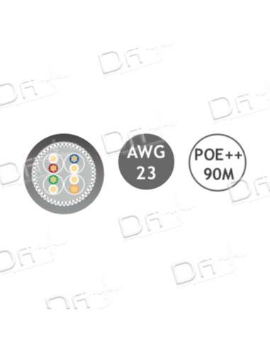 Câble PE Outdoor CAT 6A 500 Mhz S/FTP Gris 305m - C6AOSFTP500 - dfiplus