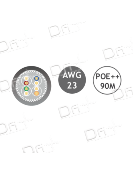 Câble PE Outdoor CAT 6A 500 Mhz S/FTP Gris 305m - C6AOSFTP500 - dfiplus Câble PE Outdoor CAT 6A 500 Mhz S/FTP Gris 305m - C6AOSFTP500 - dfiplus