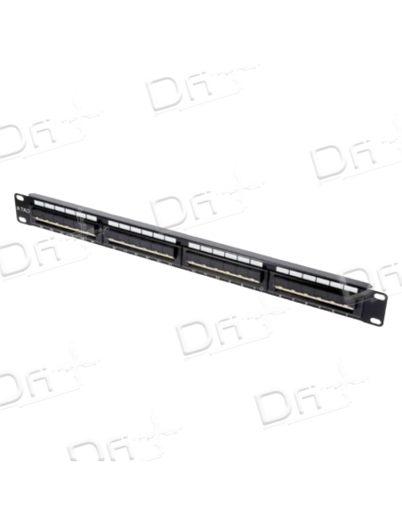 Panneau 19 Pouces 1U 24 Ports U-UTP CAT6 - P19246U - dfiplus Panneau 19 Pouces 1U 24 Ports U-UTP CAT6 - P19246U - dfiplus