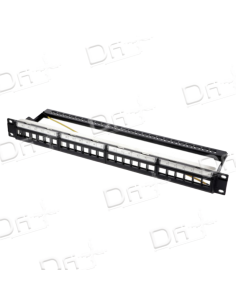 Panneau Nu 19 Pouces 1U 24 Ports Amovible - P1924N1AM - dfiplus