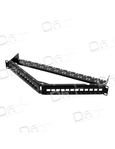 Panneau Nu 19 Pouces 1U 24 Ports Angulaire - P1924N1A - dfiplus