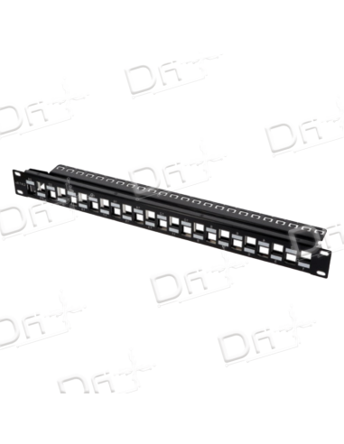 Panneau Nu 19 Pouces 1U 24 Ports Quinconce - P1924N1Q - dfiplus