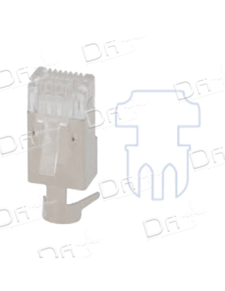 Plug RJ45 8P8C FTP CAT6A Monobrin PR - P45F6ARR - dfiplus Plug RJ45 8P8C FTP CAT6A Monobrin PR - P45F6ARR - dfiplus