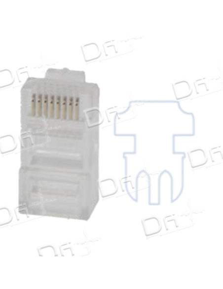 Plug RJ45 8P8C UTP CAT5e Monobrin RR - P45U5ERR - dfiplus Plug RJ45 8P8C UTP CAT5e Monobrin RR - P45U5ERR - dfiplus