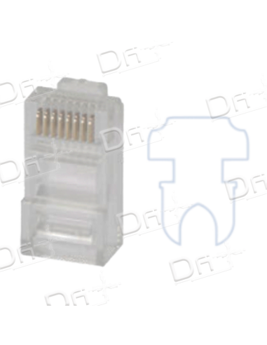 Plug RJ45 8P8C UTP CAT5e Multibrin PR - P45U5EPR - dfiplus