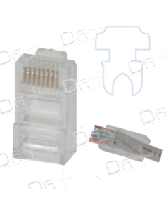 Plug RJ45 8P8C UTP CAT6 Multibrin Easy PR - P45U6EPR - dfiplus