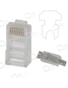 Plug RJ45 8P8C UTP CAT6 Multibrin Easy PR - P45U6EPR - dfiplus