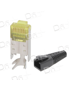 Plug RJ45 8P8CS FTP CAT6A Hirose Manchon - P45F6AHM - dfiplus