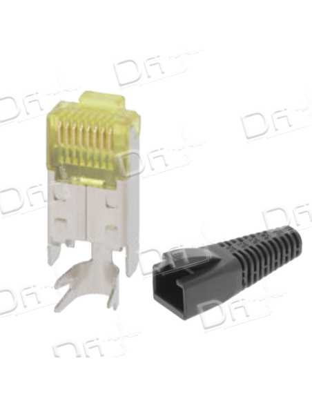 Plug RJ45 8P8CS FTP CAT6A Hirose Manchon - P45F6AHM - dfiplus Plug RJ45 8P8CS FTP CAT6A Hirose Manchon - P45F6AHM - dfiplus
