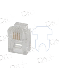 Plug RJ9 4P4C UTP CAT3 Multibrin - PRJ94P4C - dfiplus