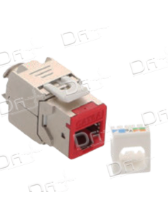 Noyau RJ45 CAT6A Blindé FTP Rouge - N45C6AFR - dfiplus