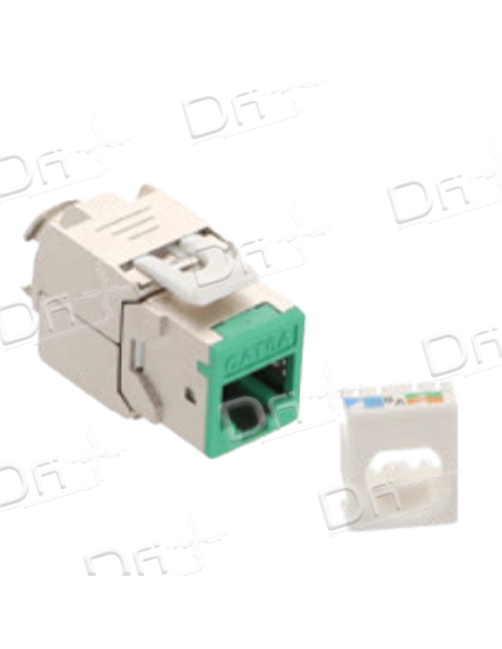 Noyau RJ45 CAT6A Blindé FTP Vert - N45C6AFV - dfiplus Noyau RJ45 CAT6A Blindé FTP Vert - N45C6AFV - dfiplus
