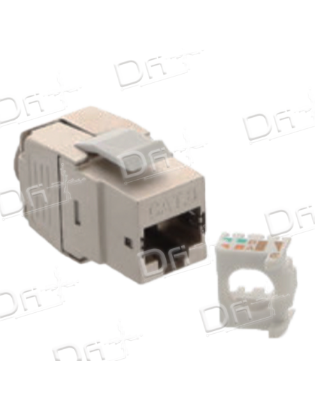 Noyau RJ45 CAT8 Blindé FTP Keystone Slim - N45C8FS - dfiplus Noyau RJ45 CAT8 Blindé FTP Keystone Slim - N45C8FS - dfiplus