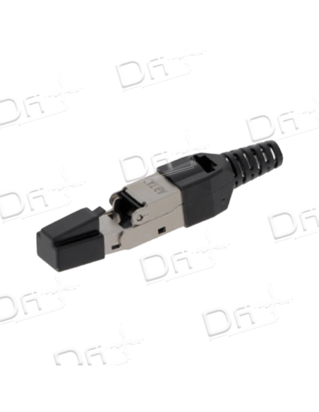 Connecteur RJ45 CAT6A FTP Sans Outil 150 Degré - C6AFSO150 - dfiplus