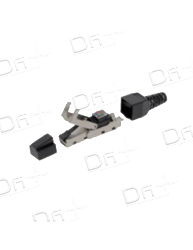 Connecteur RJ45 CAT6A FTP Sans Outil 150 Degré - C6AFSO150 - dfiplus