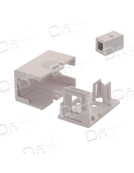 Boitier Keystone 1 port vide - BMV1P - dfiplus Boitier Keystone 1 port vide - BMV1P - dfiplus