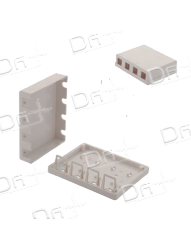 Boitier Keystone 4 ports vide - BMV4P - dfiplus