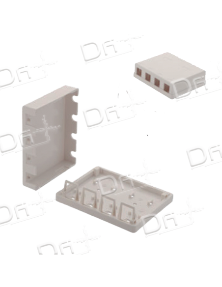 Boitier Keystone 4 ports vide - BMV4P - dfiplus