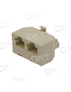 Doubleur en T RJ45 UTP 1M-2F Monobloc - CURJ452F1M - dfiplus