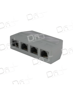 Quadrupleur RJ45 UTP P – P 1F-2F Monobloc - QHU5FP - dfiplus