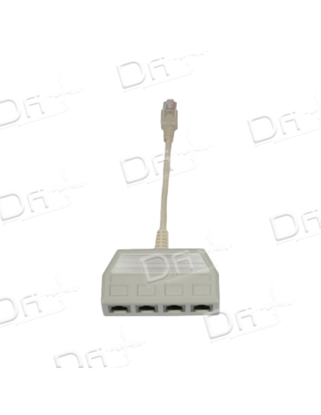 Quadrupleur RJ45 UTP P – P 1M-2F Monobloc 20 cm - QHU1M4F - dfiplus Quadrupleur RJ45 UTP P – P 1M-2F Monobloc 20 cm - QHU1M4F - dfiplus