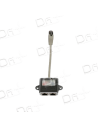 Dédoubleur RJ45 FTP E – E 1M-2F 10cm - ADF1M2FE - dfiplus
