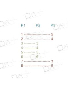 Dédoubleur RJ45 UTP N – N 1M-2F Monobloc - ADM1F2FN - dfiplus 2