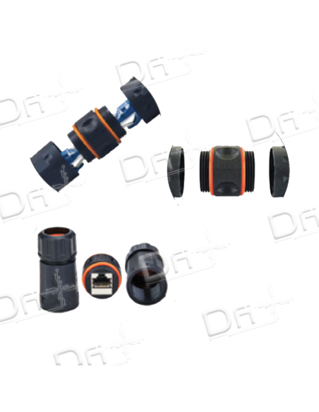 Embase RJ45 CAT6A IP68 Femelle - Femelle - ERJ45C6AFF - dfiplus