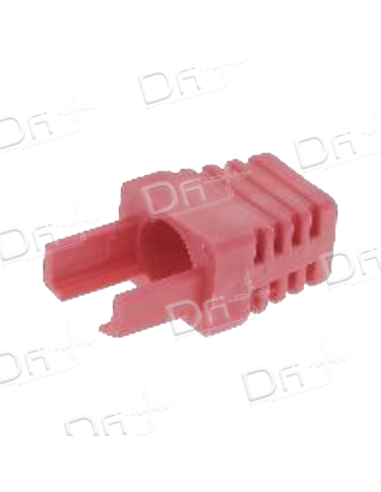 Manchon RJ45 Type Surmoulé Rouge - MSRJ45R - dfiplus