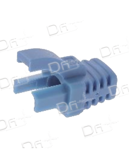 Manchon RJ45 Type Verrouillage Snagless Bleu - MVRJ45B - dfiplus