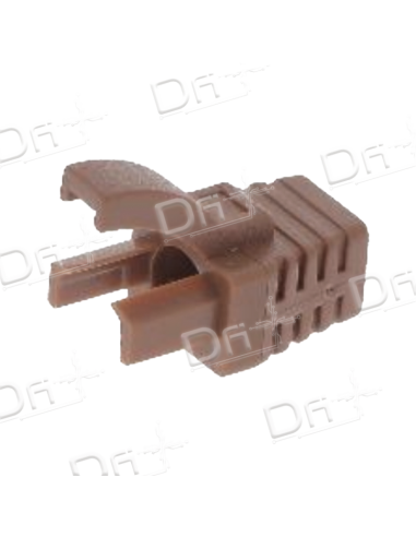 Manchon RJ45 Type Verrouillage Snagless Marron - MVRJ45M - dfiplus