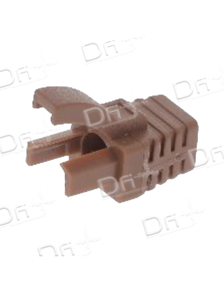 Manchon RJ45 Type Verrouillage Snagless Marron - MVRJ45M - dfiplus
