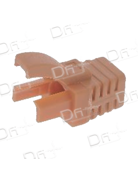 Manchon RJ45 Type Verrouillage Snagless orange - MVRJ45O - dfiplus