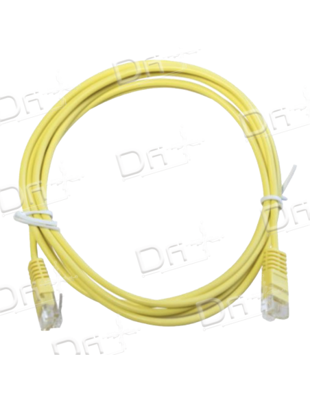 Cordon Patch Téléphonique 1 Paire UTP Jaune 0,50m - C45UY05 - dfiplus Cordon Patch Téléphonique 1 Paire UTP Jaune 0,50m - C45UY05 - dfiplus