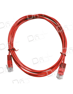 Cordon Patch Téléphonique 1 Paire UTP Rouge 0,5m - C45UR05 - dfiplus