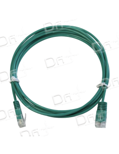 Cordon Patch Téléphonique 1 Paire UTP Vert 0,5m - C45UV05 - dfiplus