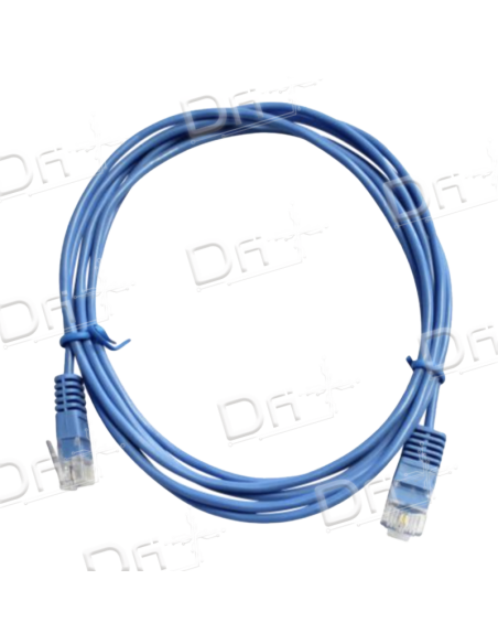 Cordon Patch Téléphonique 2 PaireS UTP Bleu 1m - C45U2B1 - dfiplus Cordon Patch Téléphonique 2 PaireS UTP Bleu 1m - C45U2B1 - dfiplus