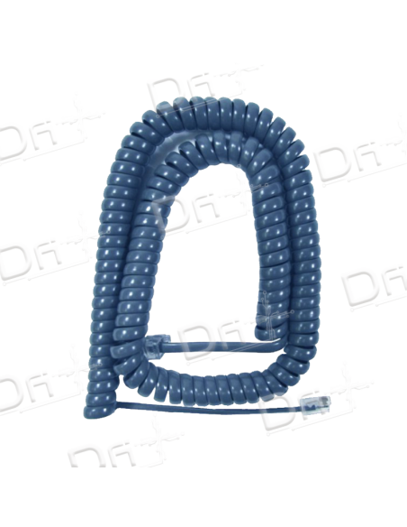 Cordon Combiné RJ9 3&12Cm Blue Anthracite 1m - CC9312BA1 - dfiplus Cordon Combiné RJ9 3&12Cm Blue Anthracite 1m - CC9312BA1 - dfiplus