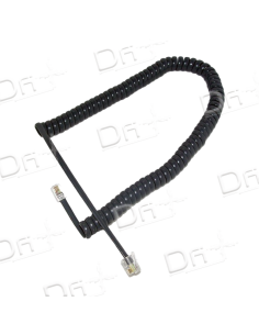 Cordon Combiné RJ9 3&12Cm Gris Anthracite 1m - CC9312GA1 - dfiplus
