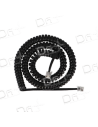 Cordon Combiné RJ9 3&12Cm Noir 1m - CC9312N1 - dfiplus