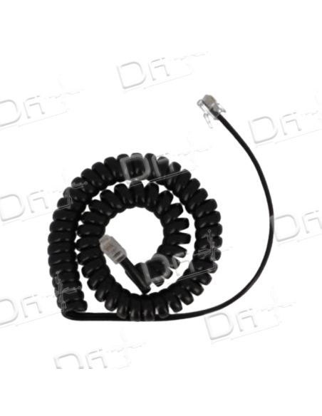 Cordon Combiné RJ9 3&20Cm Noir 1m - CC9320N1 - dfiplus Cordon Combiné RJ9 3&20Cm Noir 1m - CC9320N1 - dfiplus