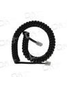 Cordon Combiné RJ9 3&25Cm Noir 1m - CC9325N1 - dfiplus