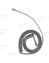 Cordon Combiné RJ9 3&30Cm Gris Clair 1m - CC9330GC1 - dfiplus